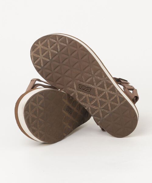 Teva スポーツサンダル ブラウン Teva 「Teva」 フラットサンダル 24.0cm ダークブラウン
