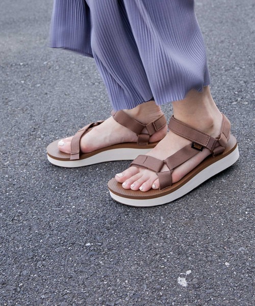 Teva 「Teva」 フラットサンダル 24.0cm ダークブラウン