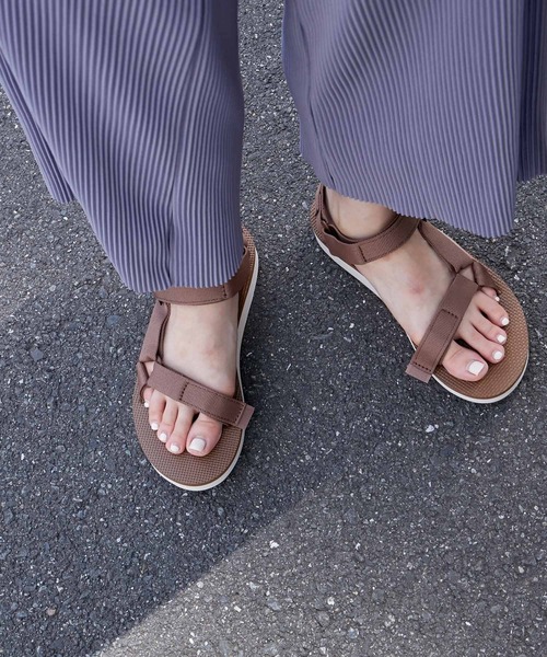 Teva 「Teva」 フラットサンダル 24.0cm ダークブラウン