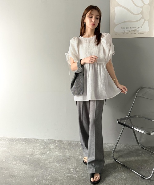 「classicalelf」 7分袖チュニック SMALL ベージュ レディース