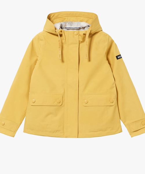 AIGLE ロカリ ジャケット GORE-TEX イエロー レインコート 40 AIGLE マウンテンパーカー ウインドブレーカー GORE-TEX