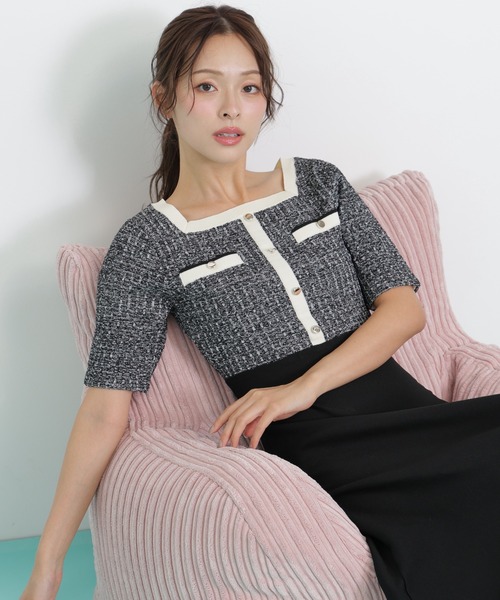 JILLSTUARTのラメツイードワンピ♡ 極美品✨JILLSTUART ジルスチュアート ツイードワンピース ラメ