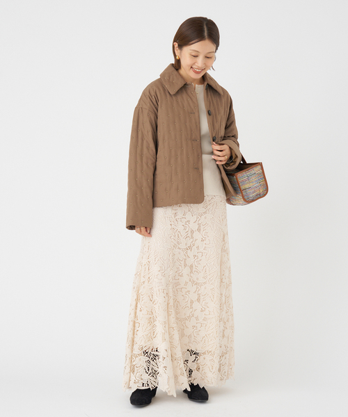 IENA フラワーレーススカート IENA スカート フラワーレース フレアスカート : ZOZOTOWN Yahoo