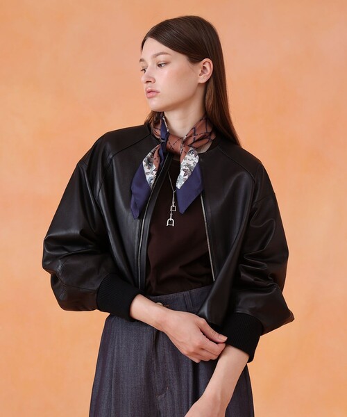 ANAYI（アナイ） レザージャケット ライダース ラムレザードルマン