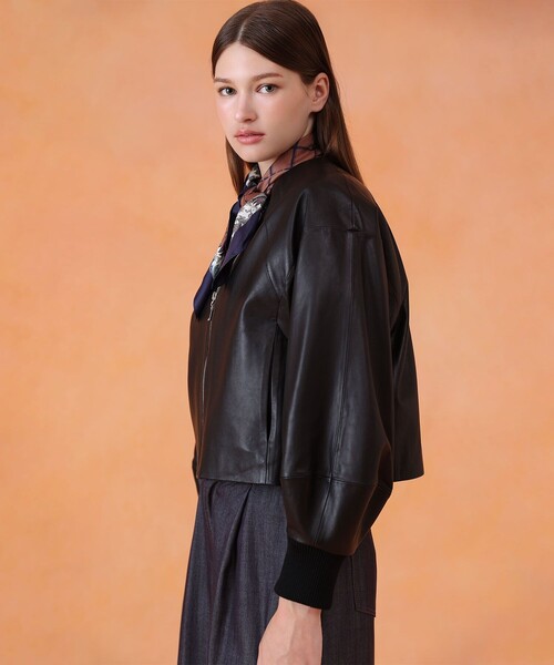 ANAYI（アナイ） レザージャケット ライダース ラムレザードルマン