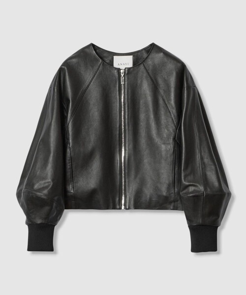 ANAYI（アナイ） レザージャケット ライダース ラムレザードルマン
