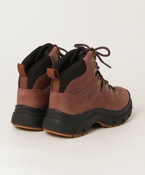 KEEN アウトドアブーツ 内ボア サイドジップ レザー 23cm ブラウン キーン アンカレッジブーツ ウォータープルーフ KEEN ANCHORAGE BOOT