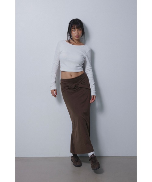 ALEXIA STAM（アリシアスタン） ロング スカート Wellness Twist Slit