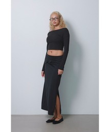 ALEXIA STAM アリシアスタン ツイストスカート Wellness M ALEXIA STAM（アリシアスタン） ロング スカート Wellness Twist Slit