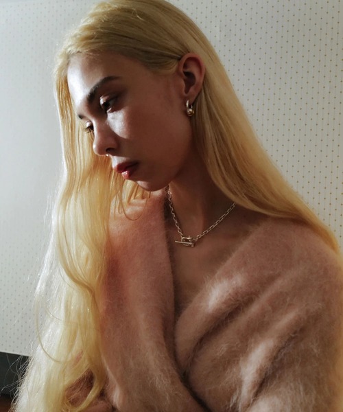 ピアス TWIN C BALL HOOPS メンズの画像