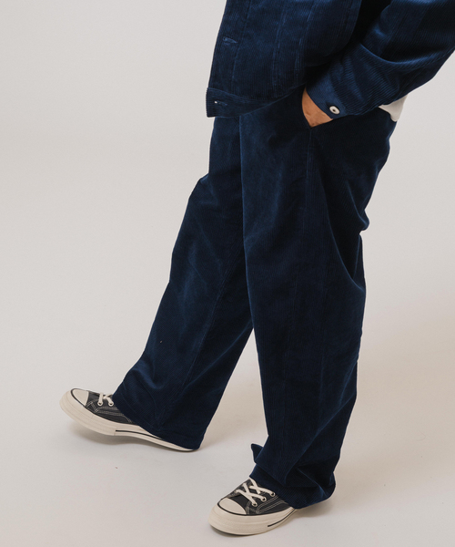 EDIFICE（エディフィス） スラックス コーデュロイ アーミー