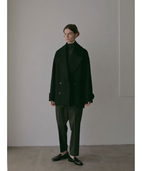 HER. ピーコート pコート ビッグカラーコート レディース : ZOZOTOWN