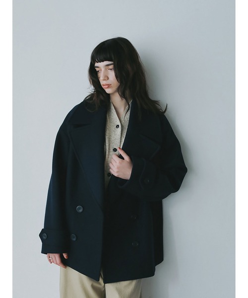 HER. ピーコート pコート ビッグカラーコート レディース : ZOZOTOWN