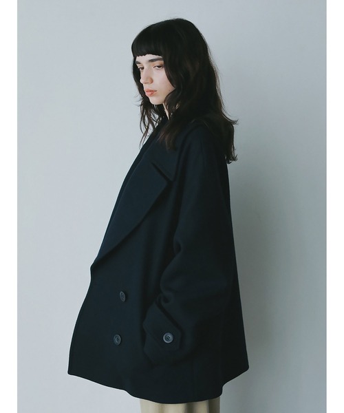 HER. ピーコート pコート ビッグカラーコート レディース : ZOZOTOWN