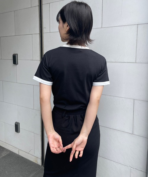 「ENVYM」 半袖Tシャツ FREE ホワイト レディース_画像9
