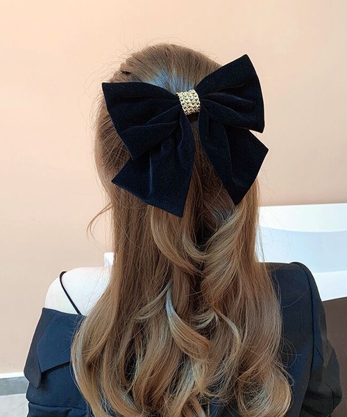IRADOWL（アイラドール） ヘアクリップ ゴールドチェーンビジュー