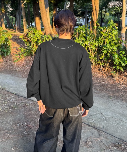 tシャツ ラインストーンチェックアップリケトップス メンズ レディース