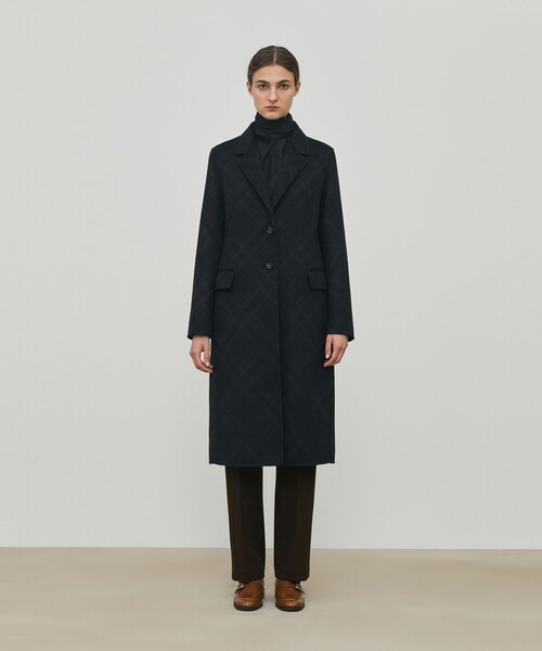 DES PRES（デプレ） コート チェスターコート ダブルフェイスチェック
