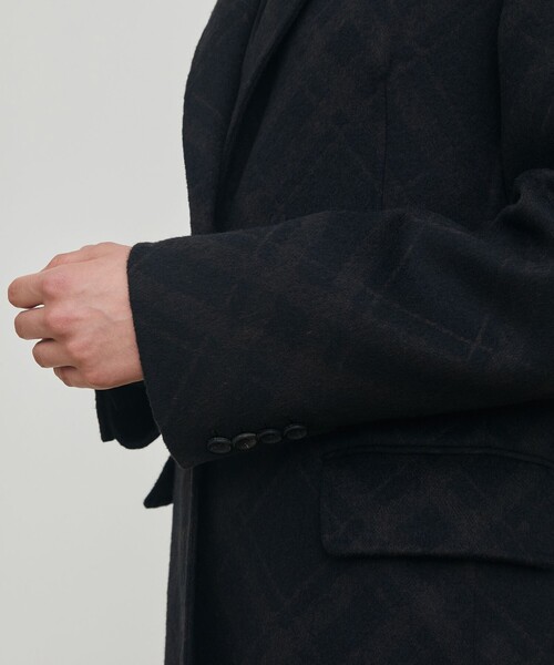 DES PRES（デプレ） コート チェスターコート ダブルフェイスチェック