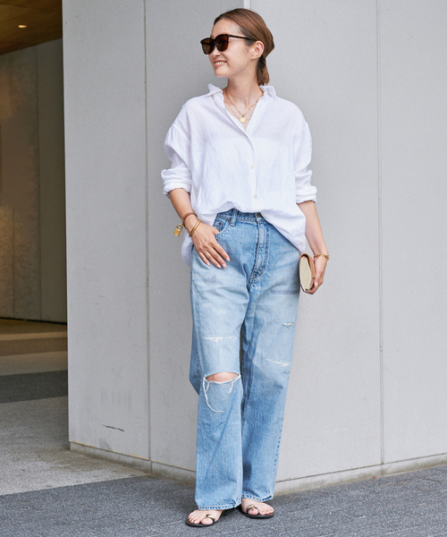 「Deuxieme Classe」 「muse」長袖シャツ FREE ホワイト レディース_画像2