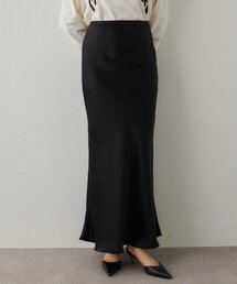 Whim Gazette（ウィム ガゼット） スカート サテンフレアスカート