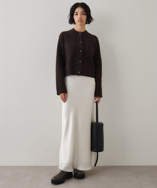 Whim Gazette（ウィム ガゼット） スカート サテンフレアスカート