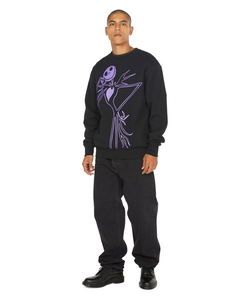 HUF（ハフ） トレーナー スウェット JACK SKELLINGTON CREW メンズ