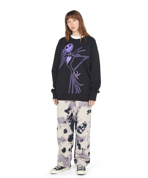 HUF（ハフ） トレーナー スウェット JACK SKELLINGTON CREW メンズ