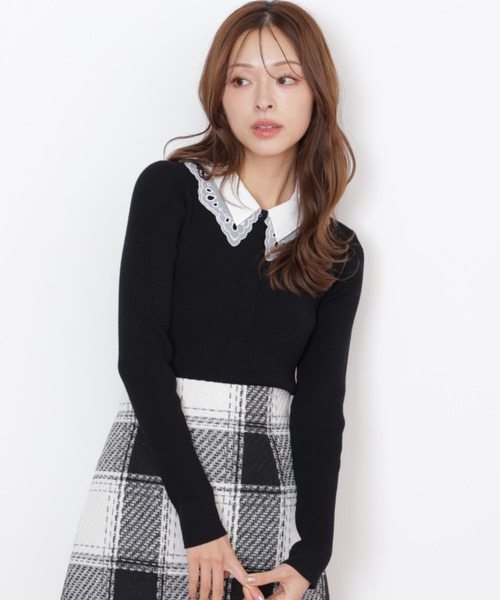バブルス　レイヤードスクールニット JILL by JILL STUART（ジルバイジルスチュアート） ニット セーター