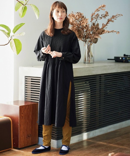 「Sunny clouds」 長袖ブラウス LARGE グレー レディース_画像4