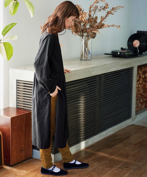 「Sunny clouds」 長袖ブラウス LARGE グレー レディース_画像6