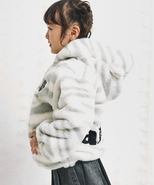 ANAP kids（アナップキッズ） ブルゾン アウター ワッペンロゴ ネコ耳