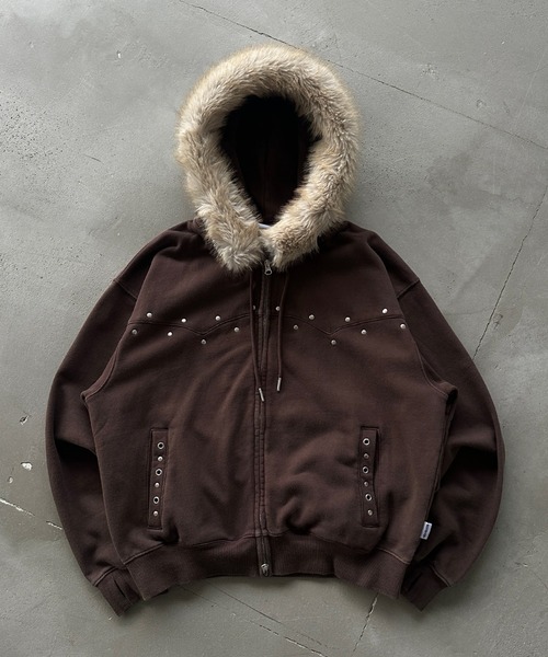 WISH FOR EVER（ウィッシュフォーエバー） パーカー STUDS ＆ EYELETS