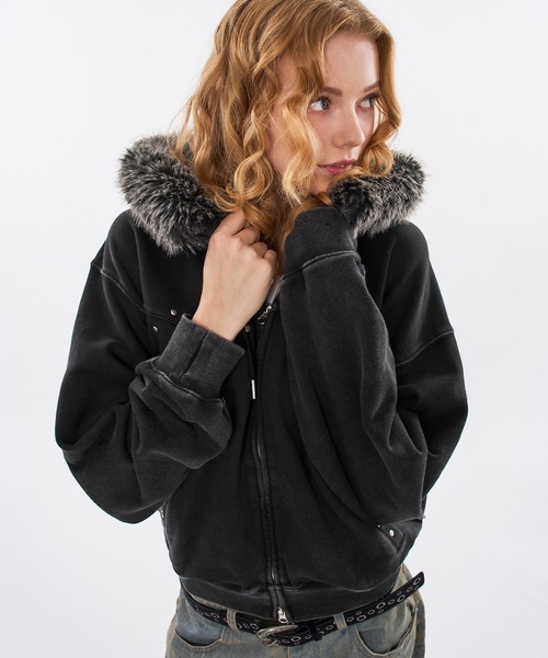 WISH FOR EVER（ウィッシュフォーエバー） パーカー STUDS ＆ EYELETS