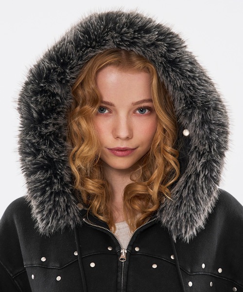 WISH FOR EVER（ウィッシュフォーエバー） パーカー STUDS ＆ EYELETS