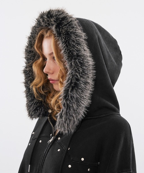 WISH FOR EVER（ウィッシュフォーエバー） パーカー STUDS ＆ EYELETS