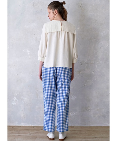 「シロップ.」 7分袖チュニック LARGE アイボリー レディース_画像3