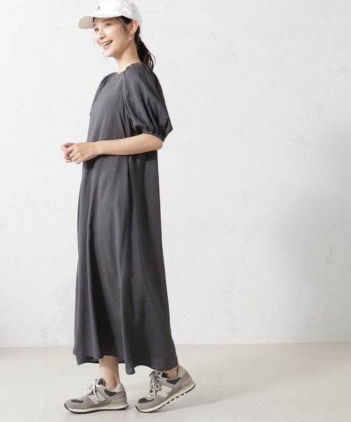 「FOUND GOOD」 半袖ワンピース S ブラック レディース_画像9