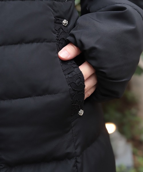 axes femme 黒ダウンコート axes femme（アクシーズ ファム） ダウンコート ダウンジャケット