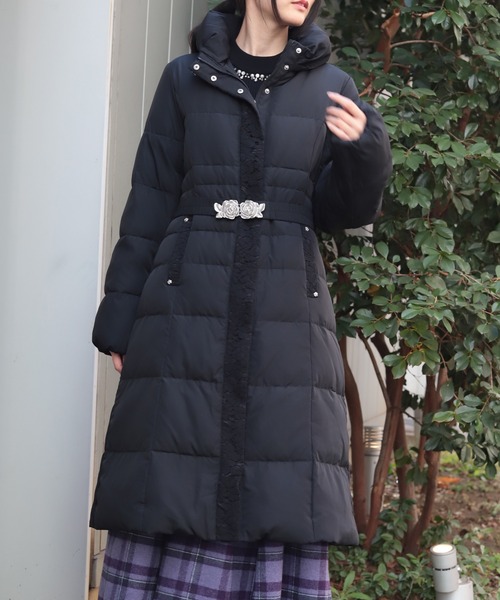 axes femme 黒ダウンコート axes femme（アクシーズ ファム） ダウンコート ダウンジャケット