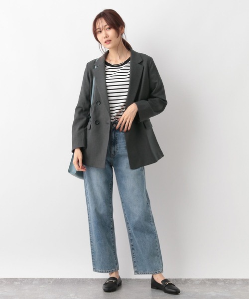 「GLOBAL WORK」 トレンチコート LARGE ベージュ レディース_画像2