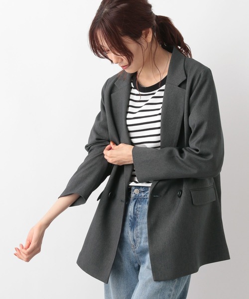 「GLOBAL WORK」 トレンチコート LARGE ベージュ レディース_画像6