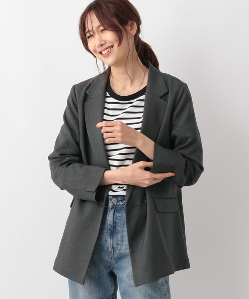 「GLOBAL WORK」 トレンチコート LARGE ベージュ レディース_画像7