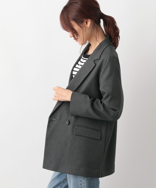 「GLOBAL WORK」 トレンチコート LARGE ベージュ レディース_画像9