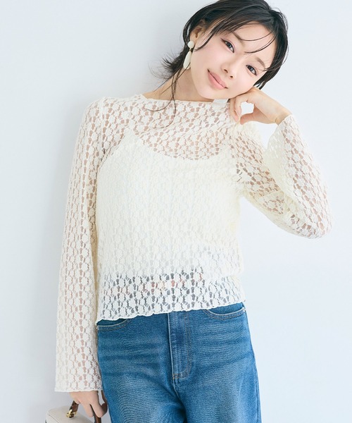 coca（コカ） tシャツ ストレッチレーストップス レディース
