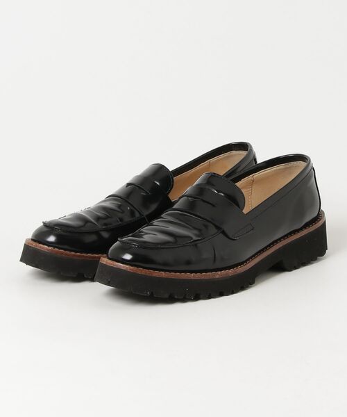 【美品】ファビオルスコーニ モカシューズ 36 FABIO RUSCONI（ファビオルスコーニ） モカシンシューズ 36 ブラック