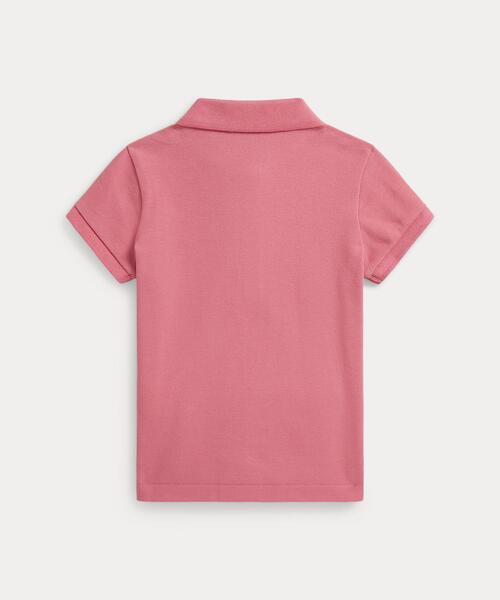 ポロシャツ ストレッチ メッシュ ポロシャツ キッズ 子供服 女の子の画像