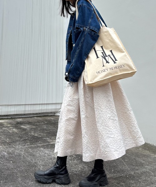 「HONEY MI HONEY」 トートバッグ FREE イエロー レディース_画像7