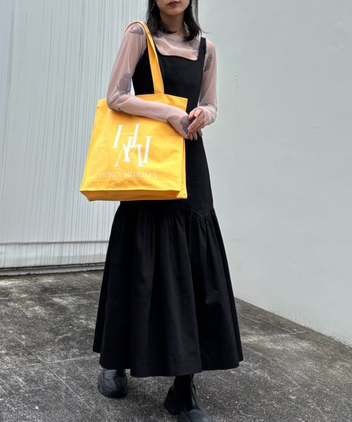 「HONEY MI HONEY」 トートバッグ FREE イエロー レディース_画像9