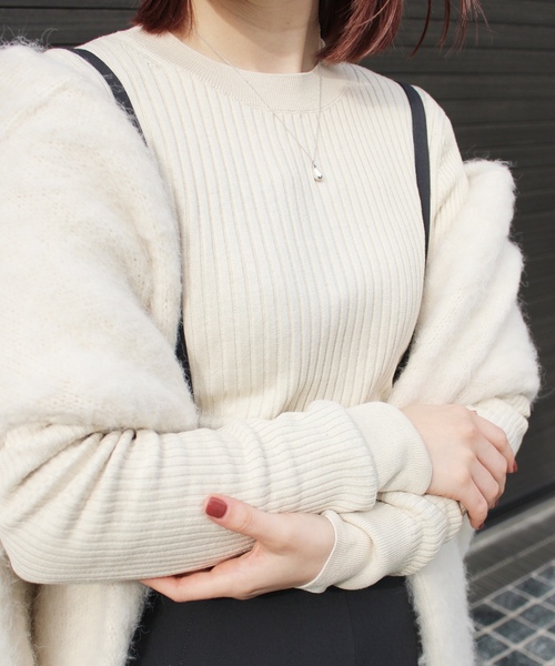 「Rouge vif」 長袖ニット フリー サックスブルー レディース_画像5